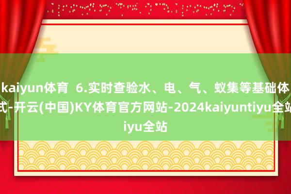 kaiyun体育  6.实时查验水、电、气、蚁集等基础体式-开云(中国)KY体育官方网站-2024kaiyuntiyu全站