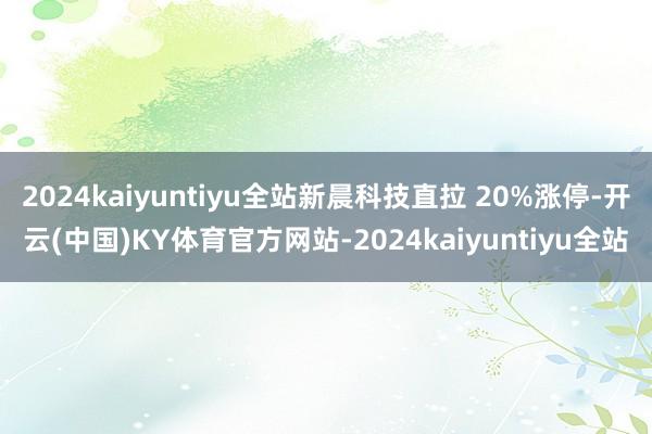 2024kaiyuntiyu全站新晨科技直拉 20%涨停-开云(中国)KY体育官方网站-2024kaiyuntiyu全站