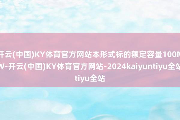 开云(中国)KY体育官方网站本形式标的额定容量100MW-开云(中国)KY体育官方网站-2024kaiyuntiyu全站