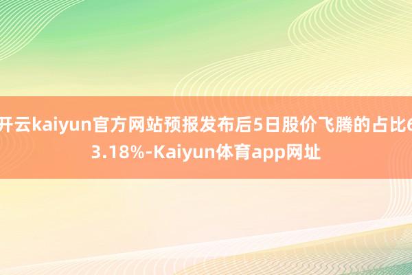 开云kaiyun官方网站预报发布后5日股价飞腾的占比63.18%-Kaiyun体育app网址